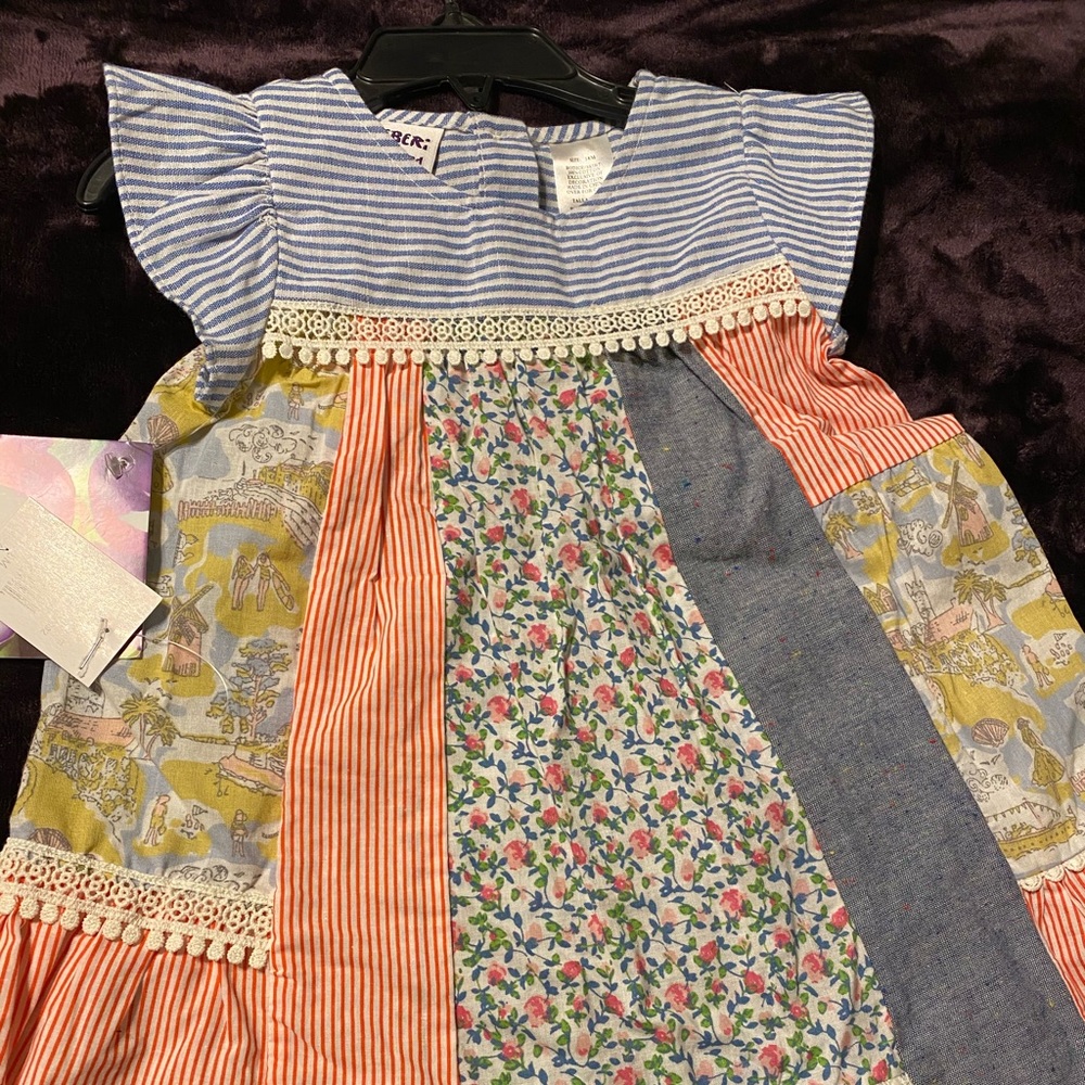 Toddler multi pattern dress
